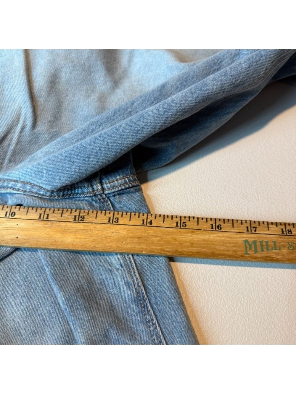 American Eagle Women 12 Short Ultra Wide Leg Jean Super High Rise Lightweight - Picture 9 of 12